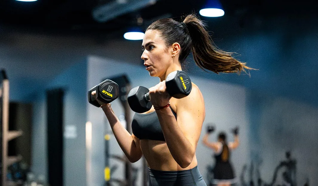 SWEAT440 members training in a group fitness class